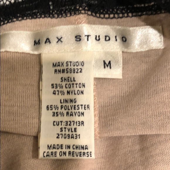 Max Studio lacy black top size M - Picture 6 of 6